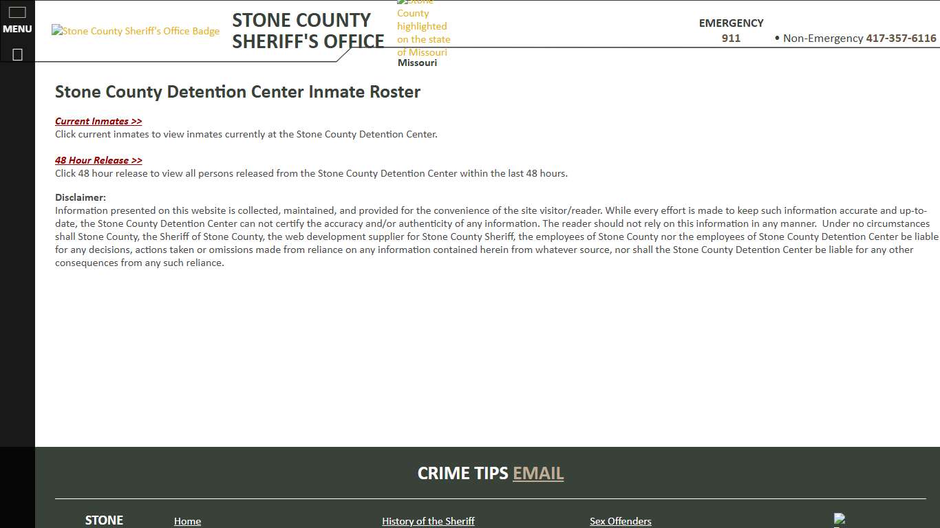 Roster Choose - Stone County Sheriff MO
